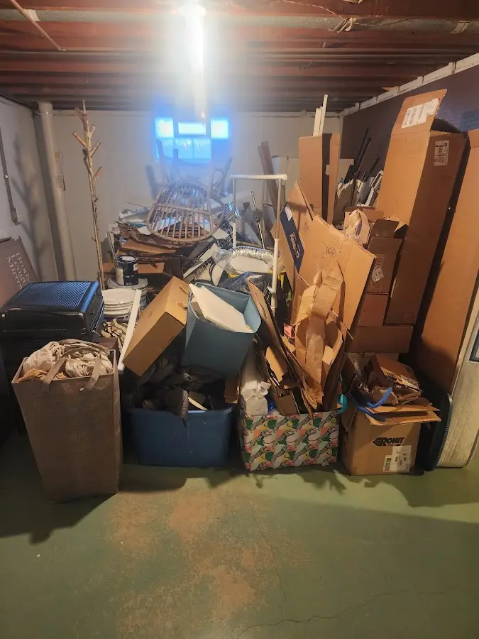 Roll-off dumpster container at job site for Yard Waste Dumpster Rental in Hanford